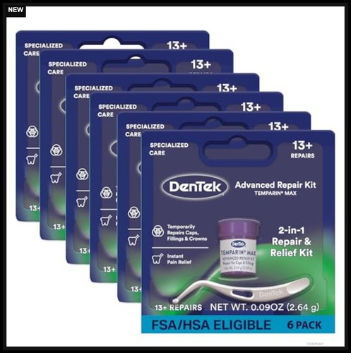Tooth repair kit temporary - tooth,