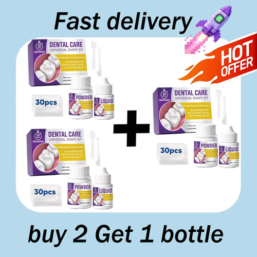Temporary tooth repair kit - tooth,
