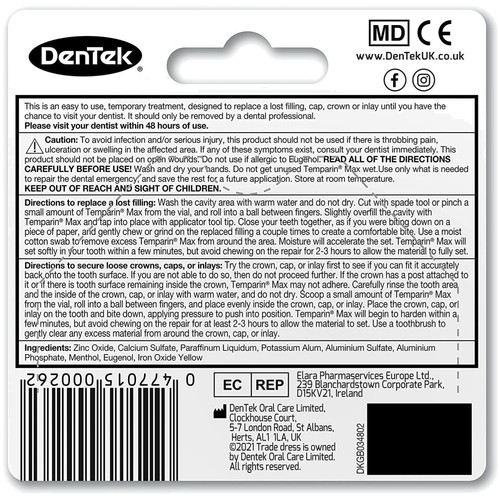 Temporary tooth filling kit - temporary,