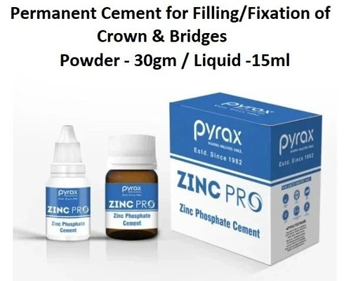 Dental zinc phosphate cement - phosphate,