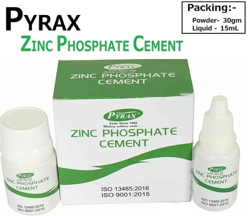 Pyrax zinc phosphate cement - phosphate,