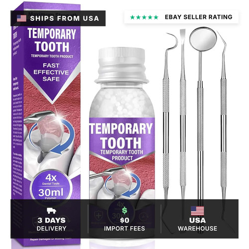 Temporary tooth repair - temporary,